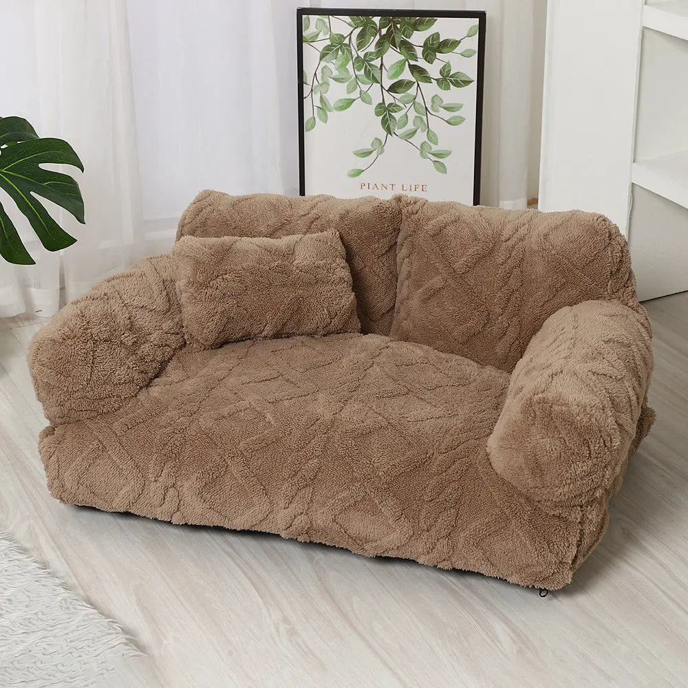 PawRelax™ Plush Bed 🐾 — Soft, Secure & Anxiety-Reducing CJDropshipping