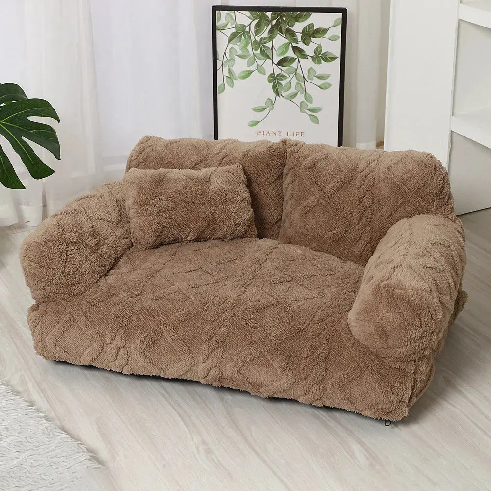 PawRelax™ Plush Bed 🐾 — Soft, Secure & Anxiety-Reducing CJDropshipping