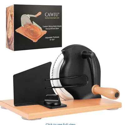 CrankCut™ Bread Cutter 🔄 — Easy Hand-Crank Precision Slicing CJDropshipping