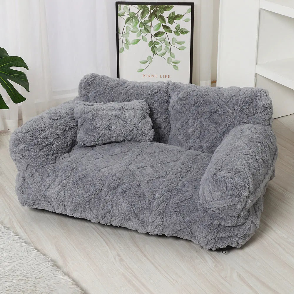 PawRelax™ Plush Bed 🐾 — Soft, Secure & Anxiety-Reducing CJDropshipping