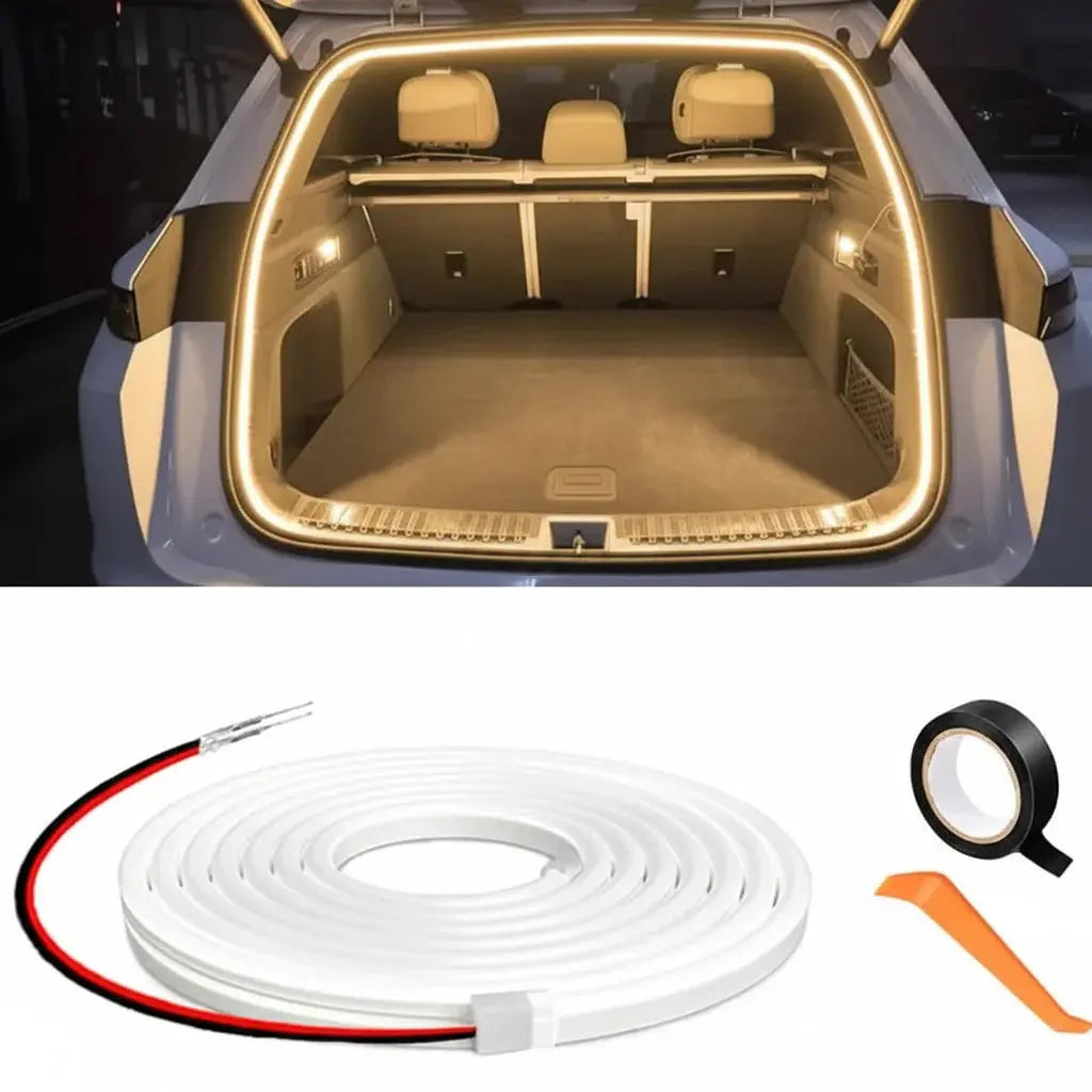 Automatic LED Car Trunk Light Strip for Cargo Area Lighting LUMERIS Store