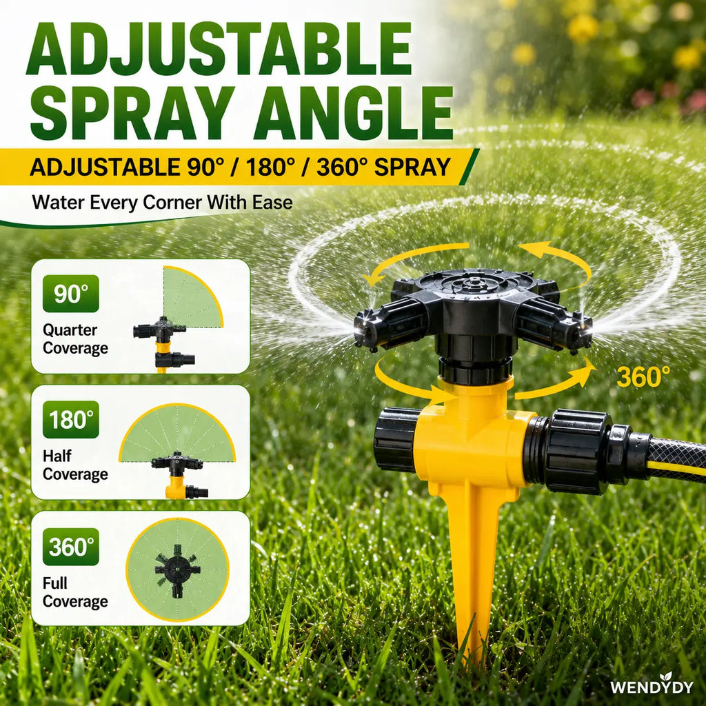 🏡BUY 1 GET 1 FREE✨360° Rotation Auto Irrigation System Garden Lawn Sprinkler Patio Kiivora