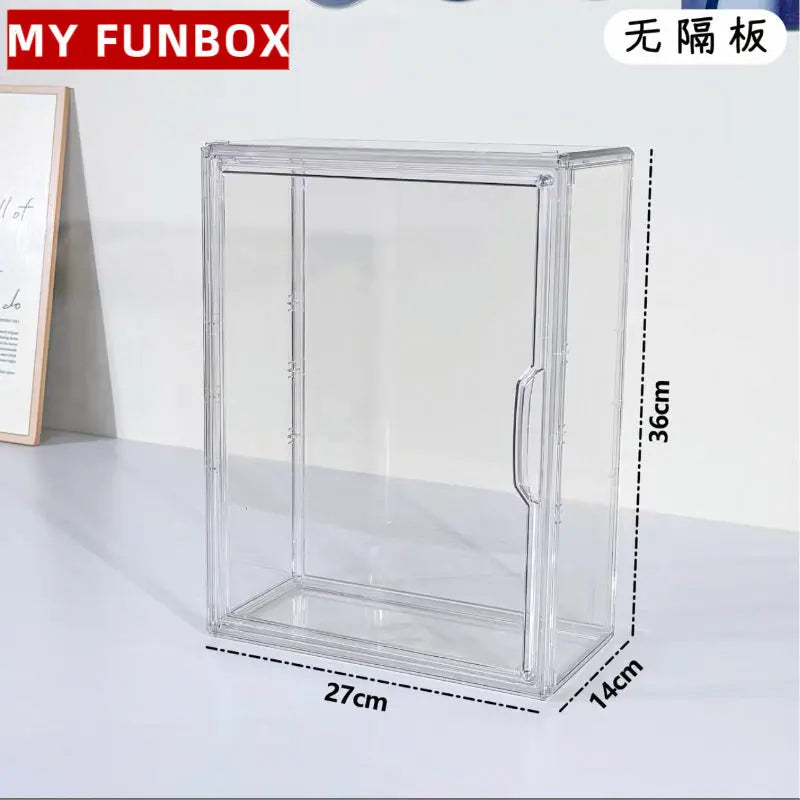 Blind Box Storage Display Box Bubble Mart Labubu Figure Storage Desktop Dust-Proof Transparent Acrylic Display Cabinet Kiivora