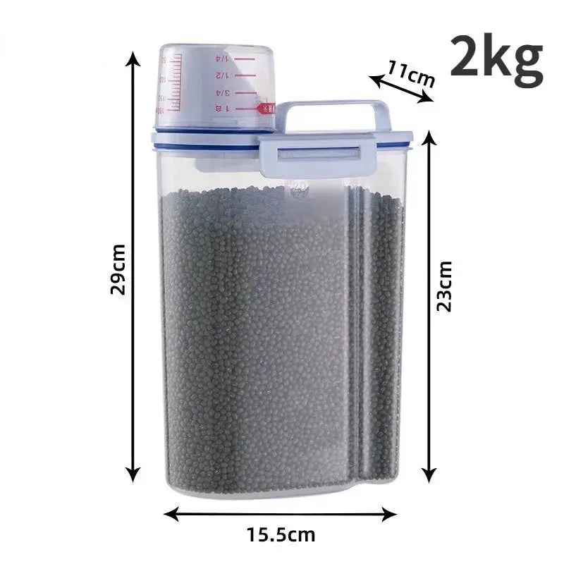 Airtight Pet Food Storage Container – Large-Capacity Kibble Bin Pet Lovely Life Store
