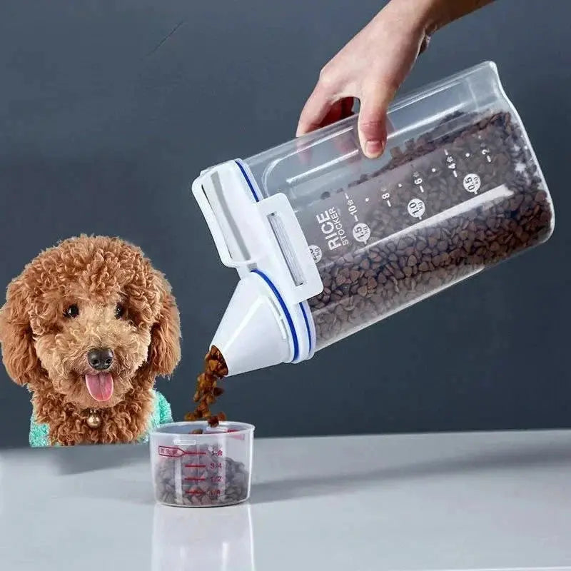 Airtight Pet Food Storage Container – Large-Capacity Kibble Bin Pet Lovely Life Store