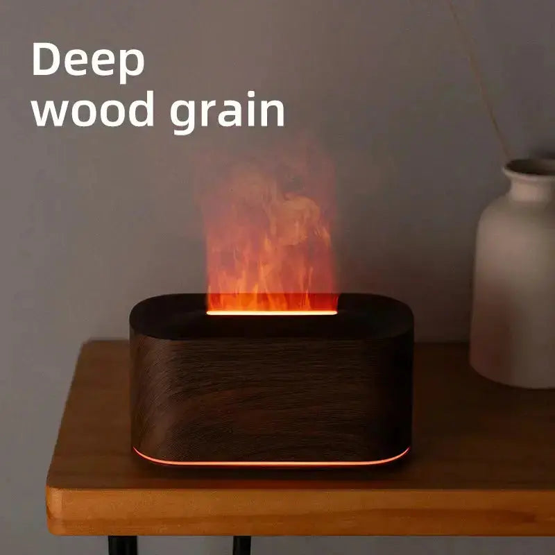 Aromatherapy Diffuser with Flame Effect, Essential Oil Diffuser and Cool Mist Humidifier, Silent Humidifier for Home and Bedroom To-Be-Better Store