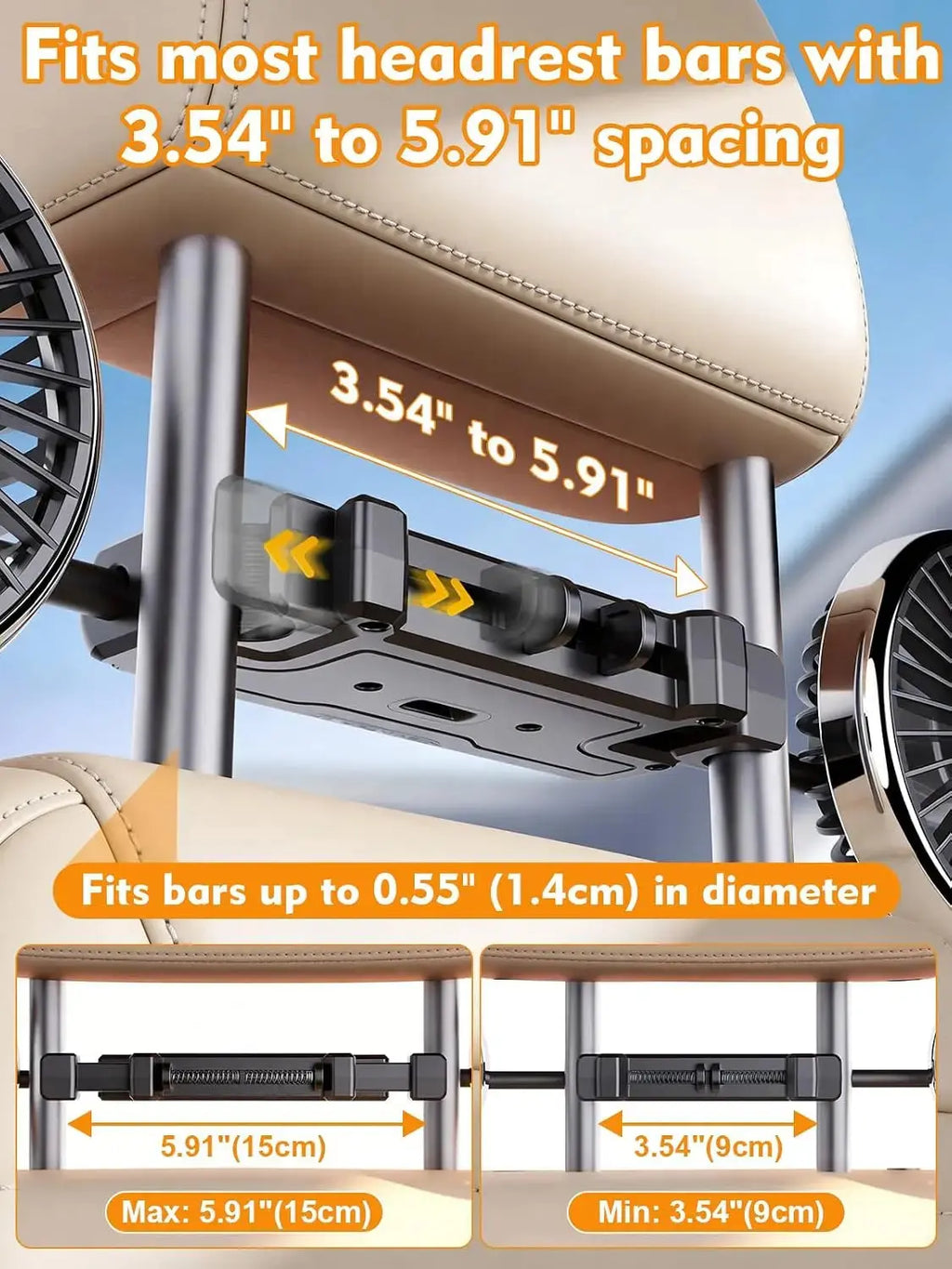 🚗💨 360° Dual USB Car Fan – Cool Every Seat Ebay Products 1688 Store Store