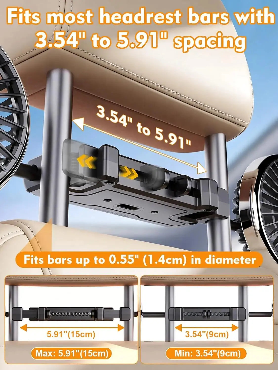 🚗💨 360° Dual USB Car Fan – Cool Every Seat Ebay Products 1688 Store Store