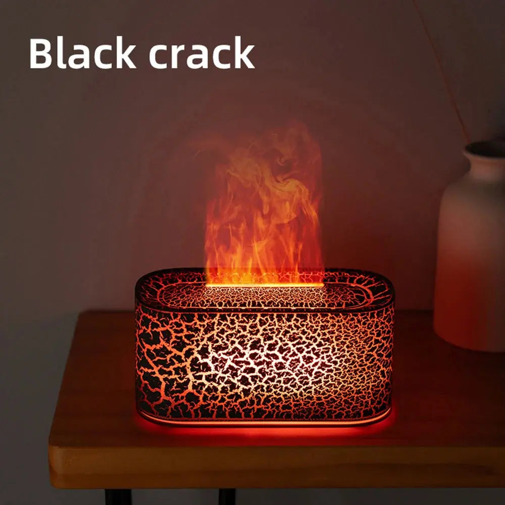 Aromatherapy Diffuser with Flame Effect, Essential Oil Diffuser and Cool Mist Humidifier, Silent Humidifier for Home and Bedroom To-Be-Better Store