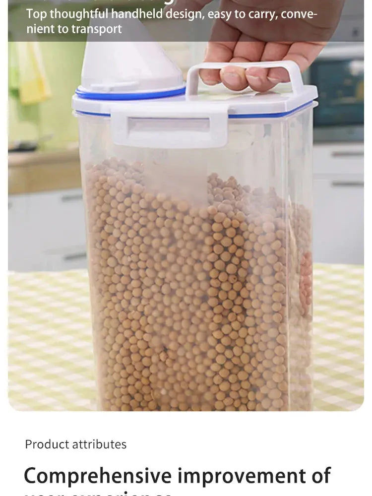 Airtight Pet Food Storage Container – Large-Capacity Kibble Bin Pet Lovely Life Store
