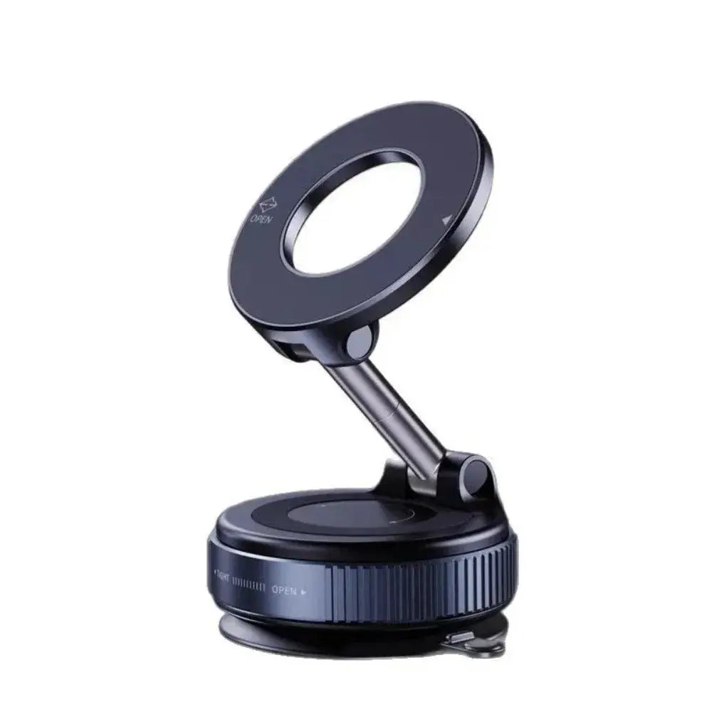 Strong Magnetic Car Phone Holder Foldable Magsafe Design 360° Adjustable Vacuum Mount for Car/Desk/Bathroom/Universal Use Metal BLAZEFL Store