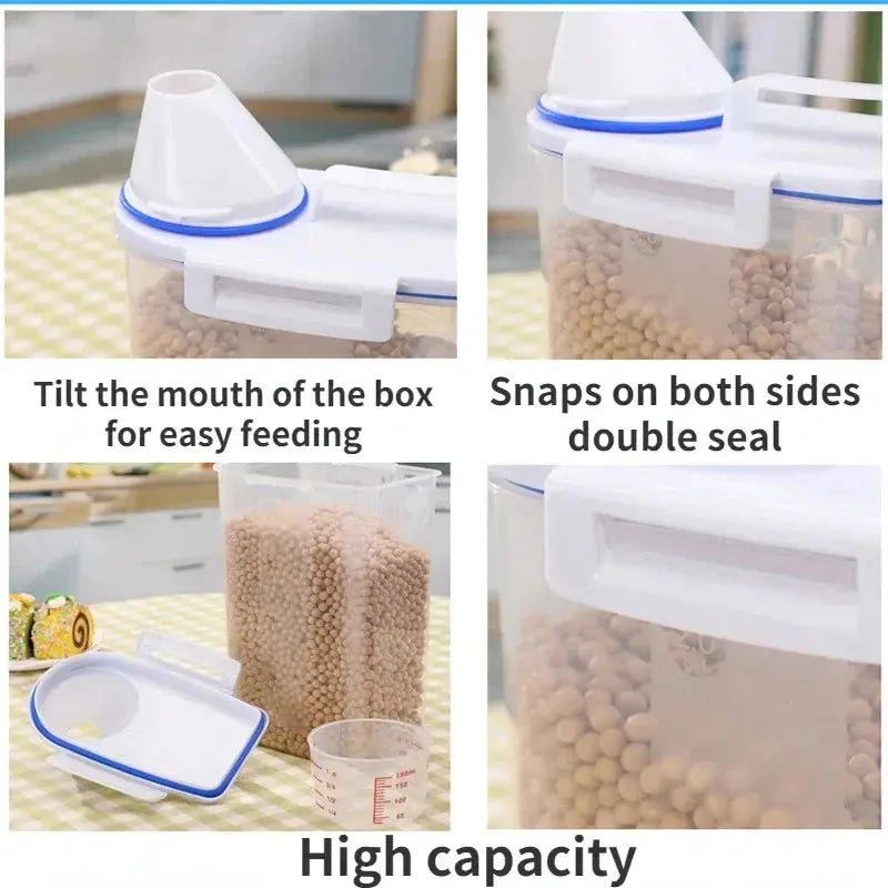 Airtight Pet Food Storage Container – Large-Capacity Kibble Bin Pet Lovely Life Store