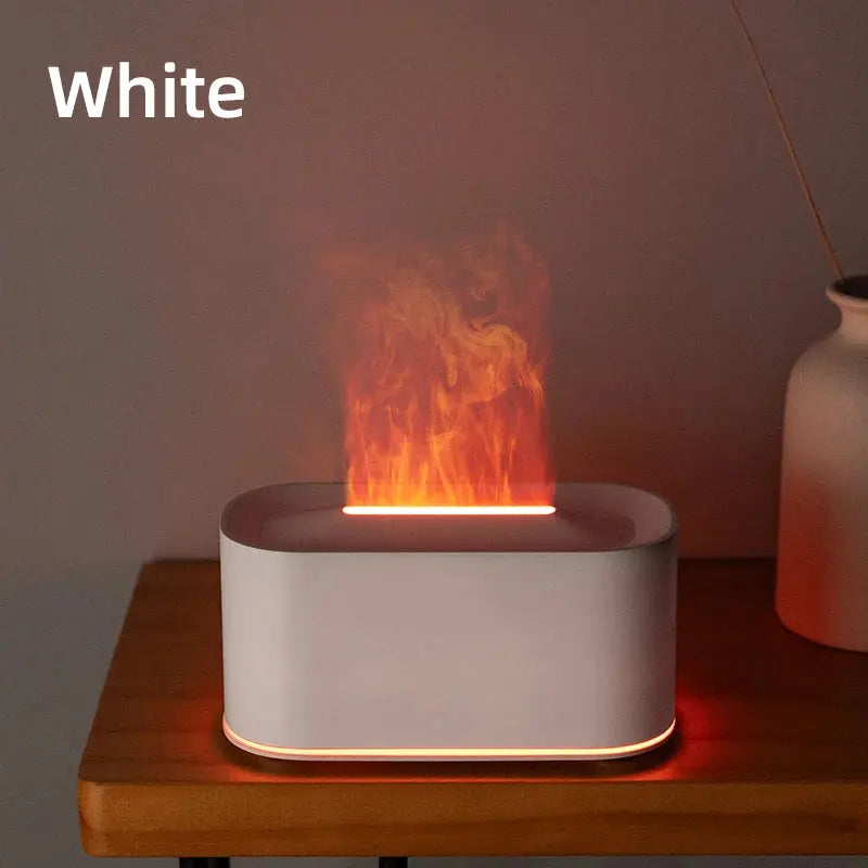Aromatherapy Diffuser with Flame Effect, Essential Oil Diffuser and Cool Mist Humidifier, Silent Humidifier for Home and Bedroom To-Be-Better Store