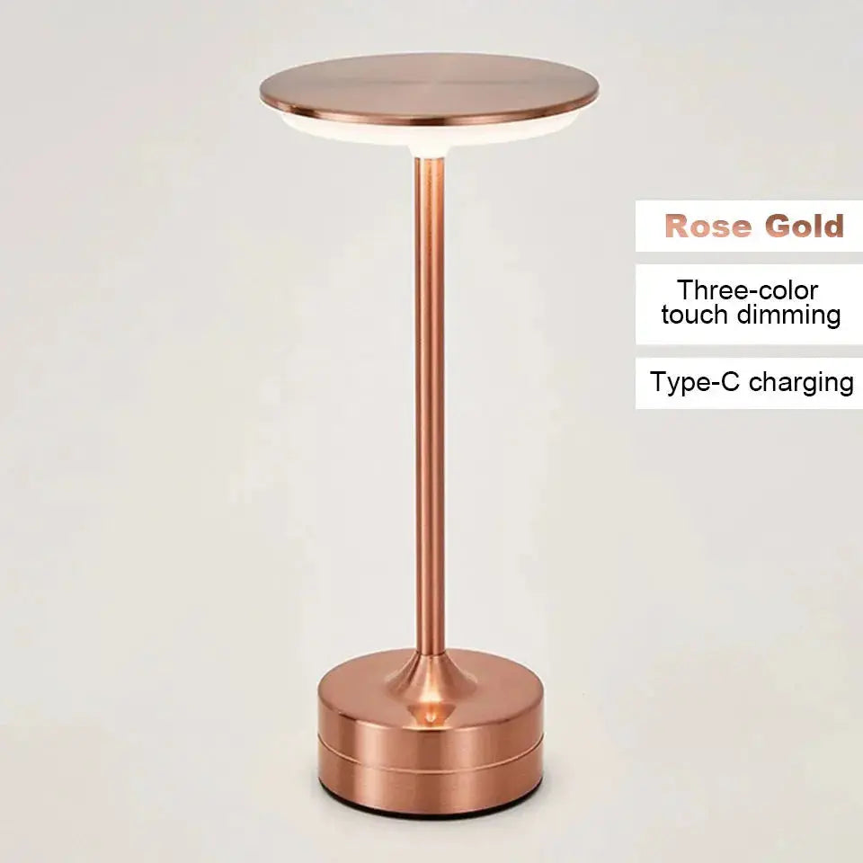 Touch LED Table Lamp – USB Rechargeable Portable Night Light for Bedroom, Hotel, Reading Shop1105024050 Store