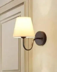 Modern Fabric Wall Sconce for Bedroom, Living Room & Hallway Good Morning Friends Store