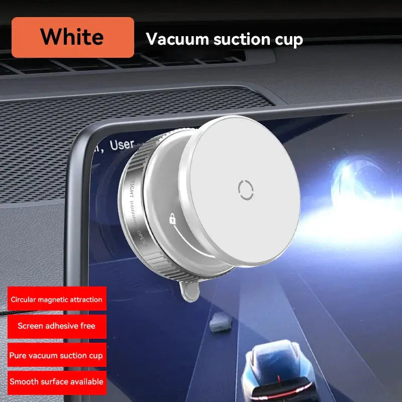 Strong Magnetic Car Phone Holder Foldable Magsafe Design 360° Adjustable Vacuum Mount for Car/Desk/Bathroom/Universal Use Metal BLAZEFL Store
