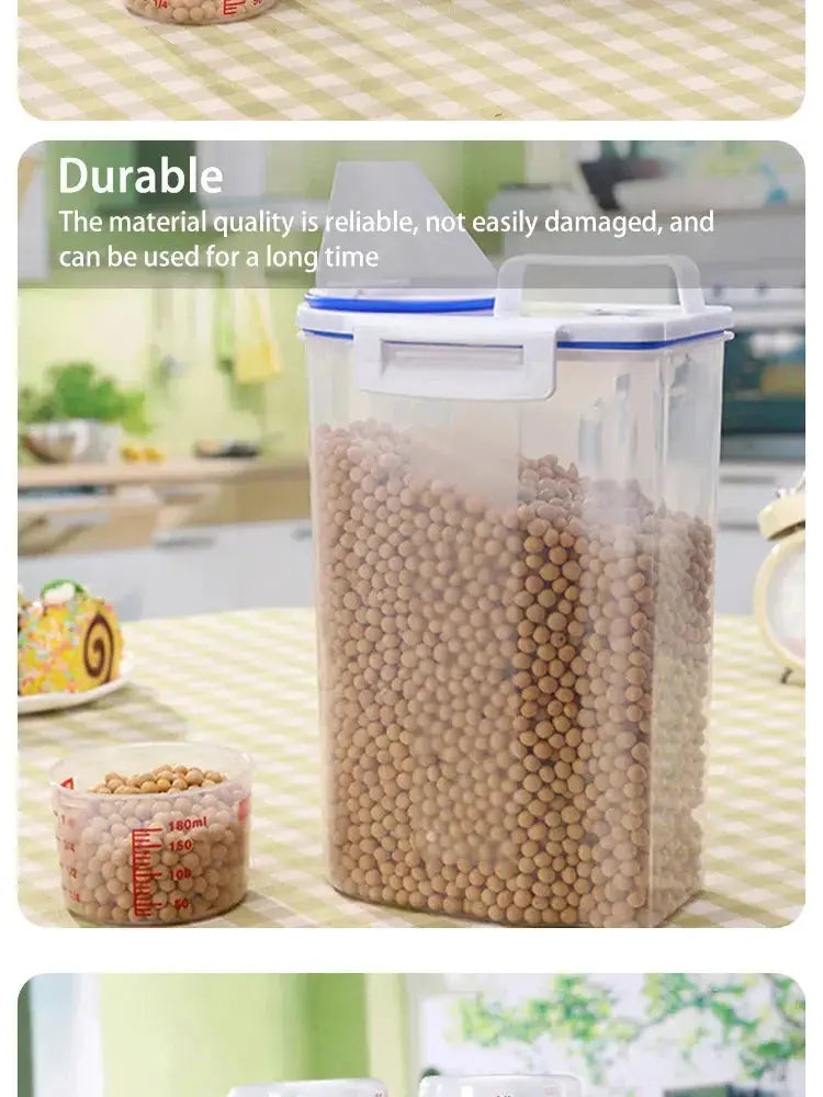 Airtight Pet Food Storage Container – Large-Capacity Kibble Bin Pet Lovely Life Store