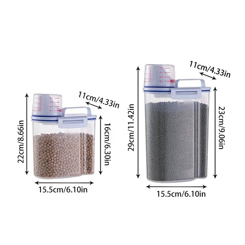 Airtight Pet Food Storage Container – Large-Capacity Kibble Bin Pet Lovely Life Store
