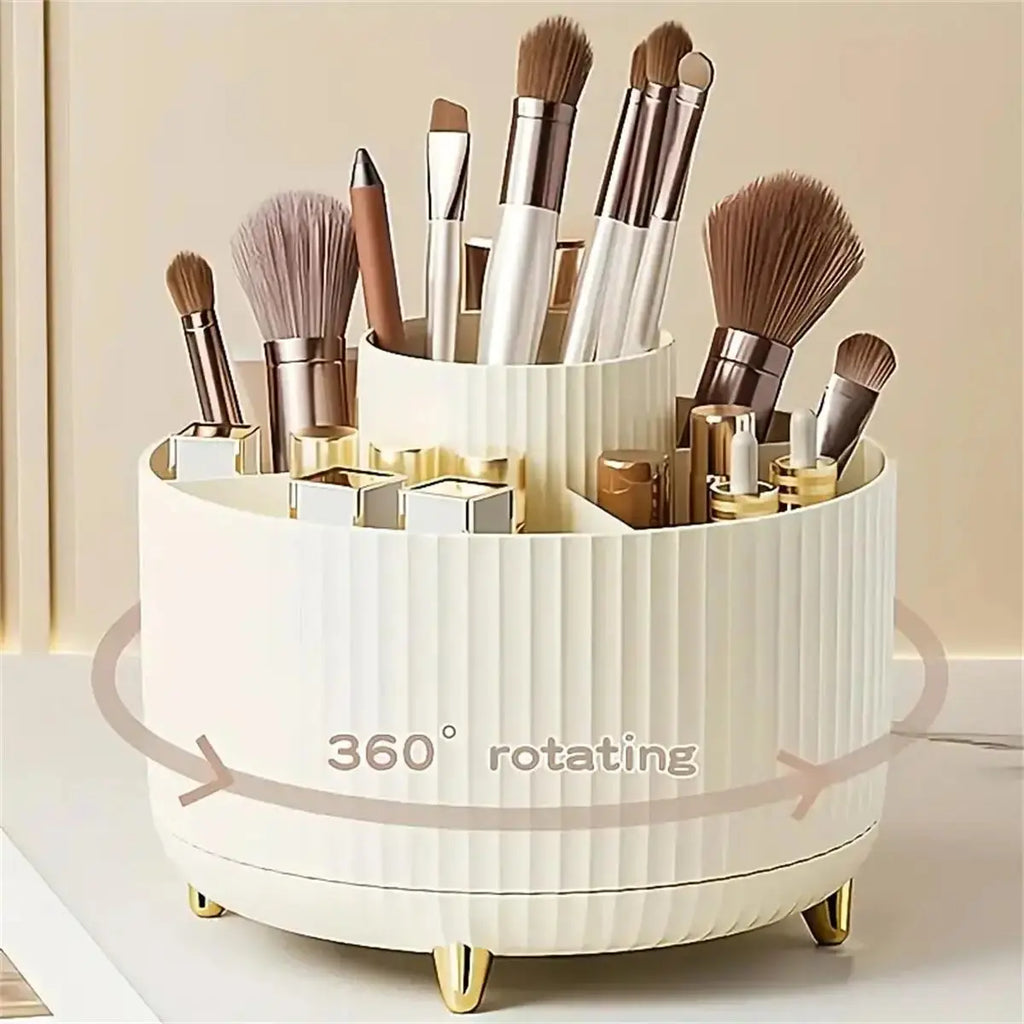 360° Rotating Makeup Organizer | Vanity & Desk Storage | Aesthetic Cosmetic Holder 123112233 Store