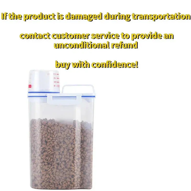 Airtight Pet Food Storage Container – Large-Capacity Kibble Bin Pet Lovely Life Store