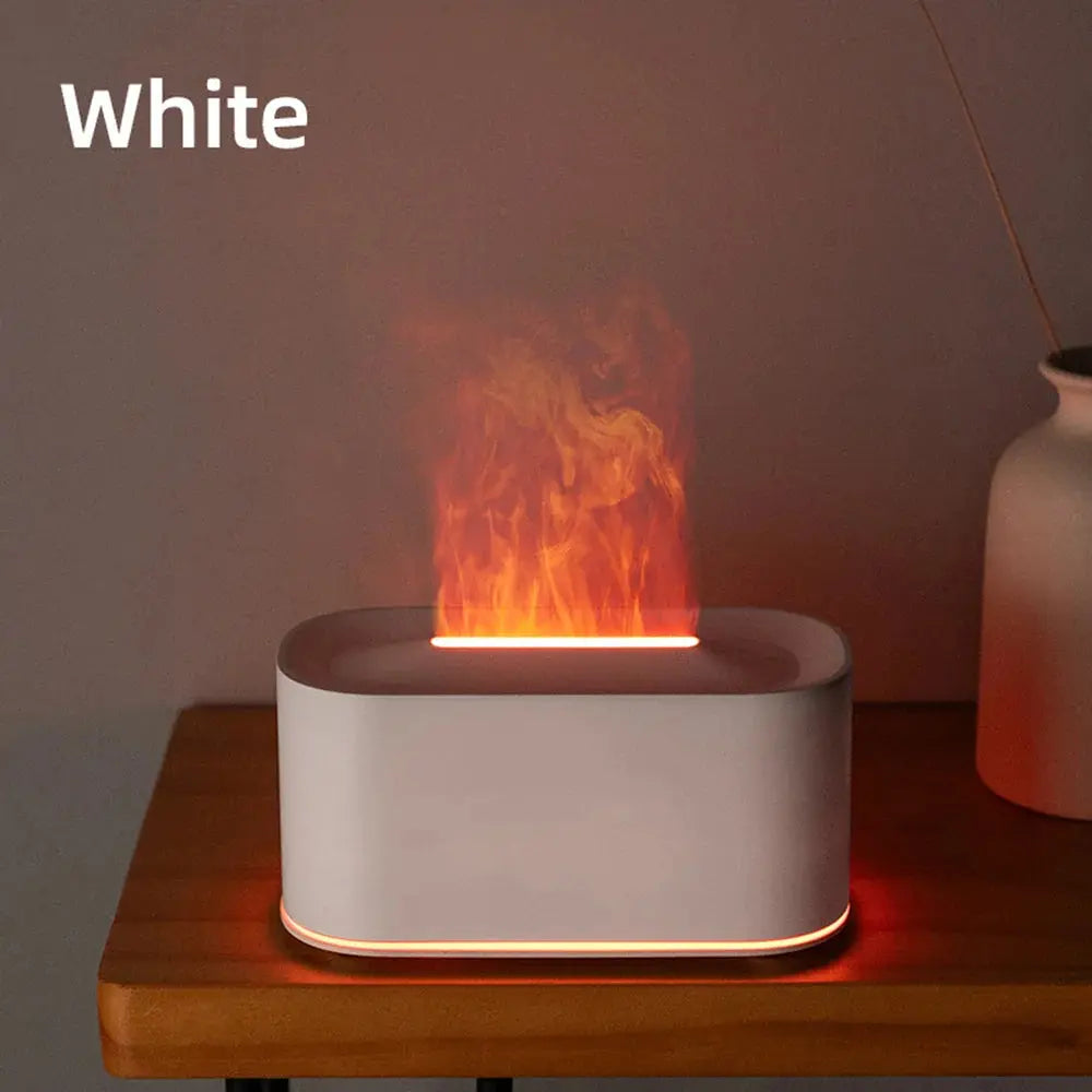 Aromatherapy Diffuser with Flame Effect, Essential Oil Diffuser and Cool Mist Humidifier, Silent Humidifier for Home and Bedroom To-Be-Better Store