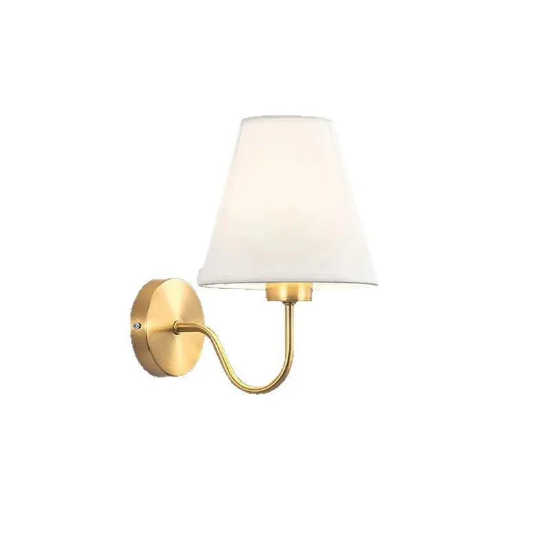 Modern Fabric Wall Sconce for Bedroom, Living Room & Hallway Good Morning Friends Store
