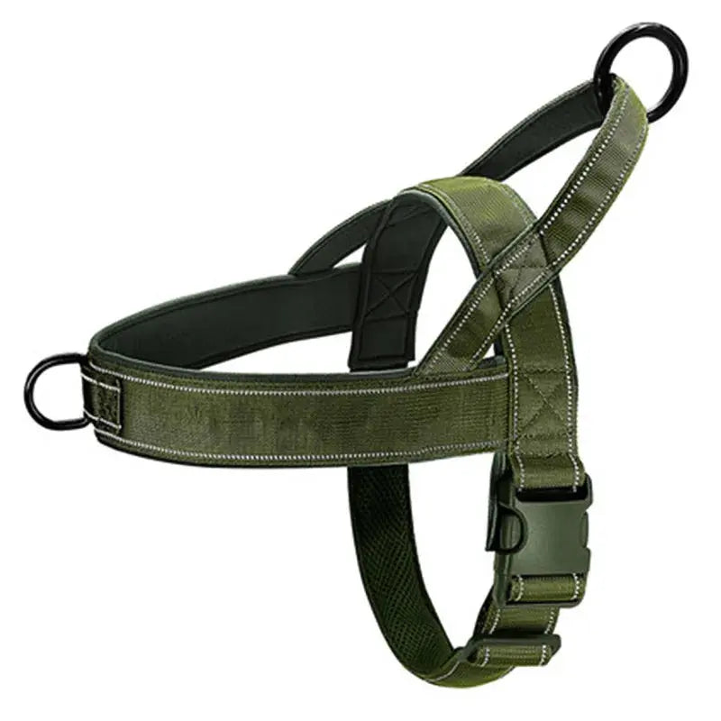 Tactical Anti-Pull Dog Harness - 1000D Nylon Adjustable for Large Dogs Stone's Store