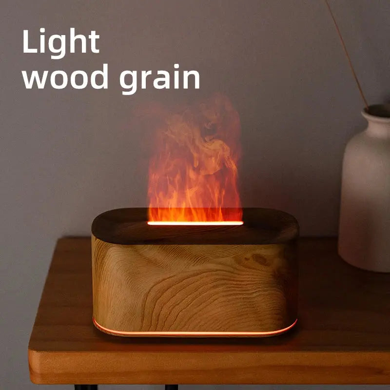 Aromatherapy Diffuser with Flame Effect, Essential Oil Diffuser and Cool Mist Humidifier, Silent Humidifier for Home and Bedroom To-Be-Better Store