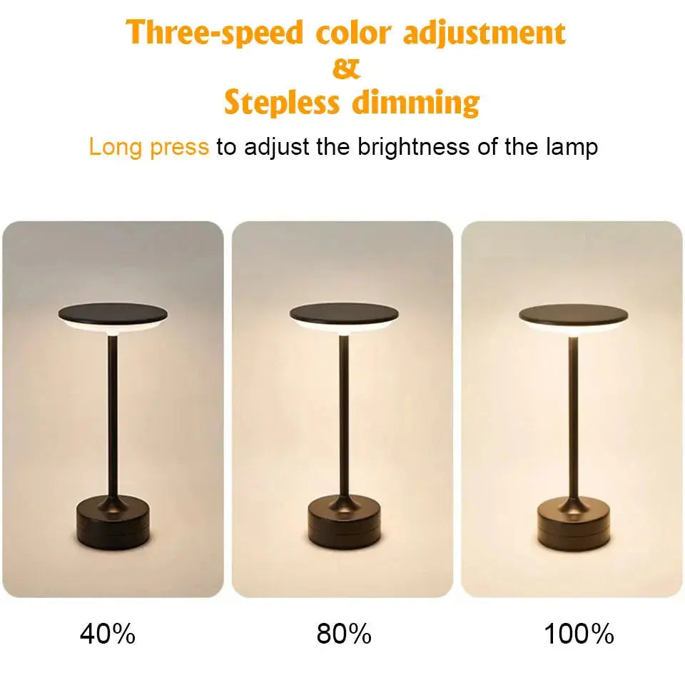 Touch LED Table Lamp – USB Rechargeable Portable Night Light for Bedroom, Hotel, Reading Shop1105024050 Store