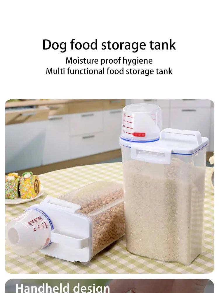 Airtight Pet Food Storage Container – Large-Capacity Kibble Bin Pet Lovely Life Store