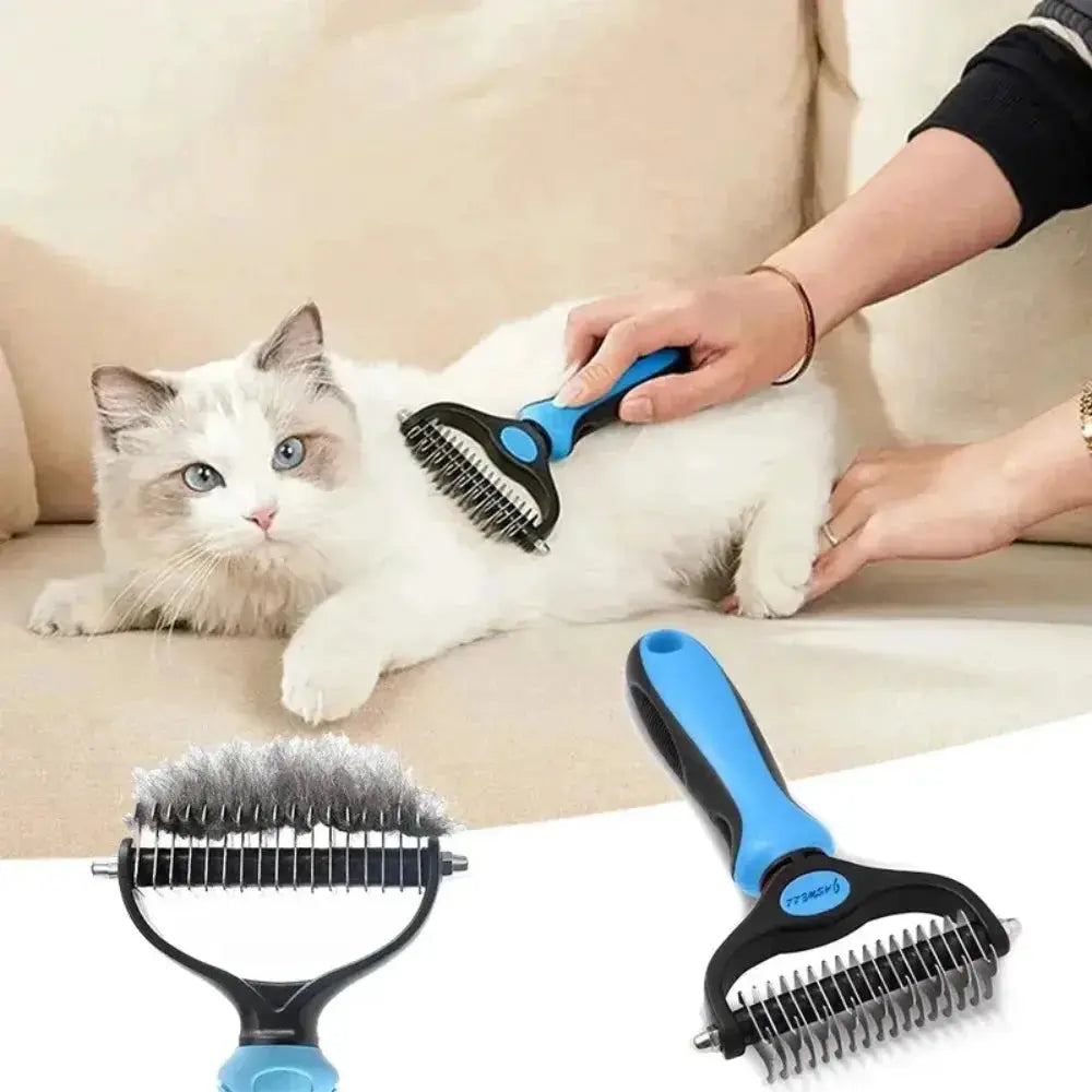 Double Sided Pet Grooming Comb Dogs And Cats Hair Remover Stone's Store