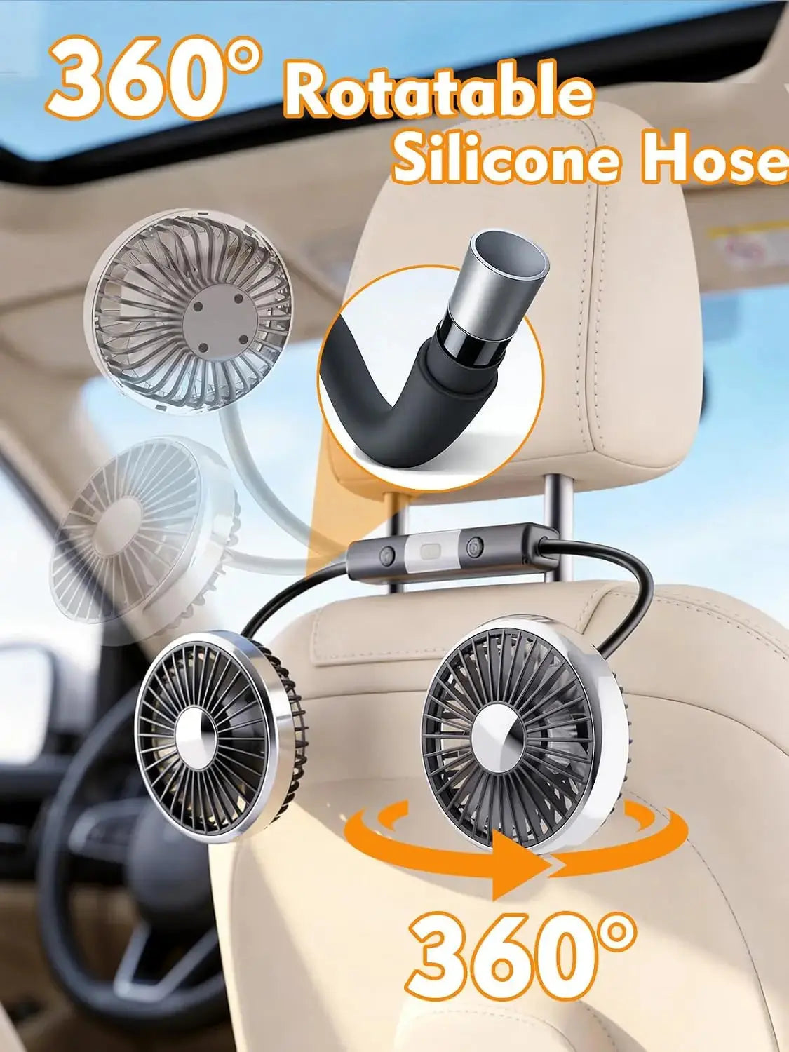 🚗💨 360° Dual USB Car Fan – Cool Every Seat Ebay Products 1688 Store Store