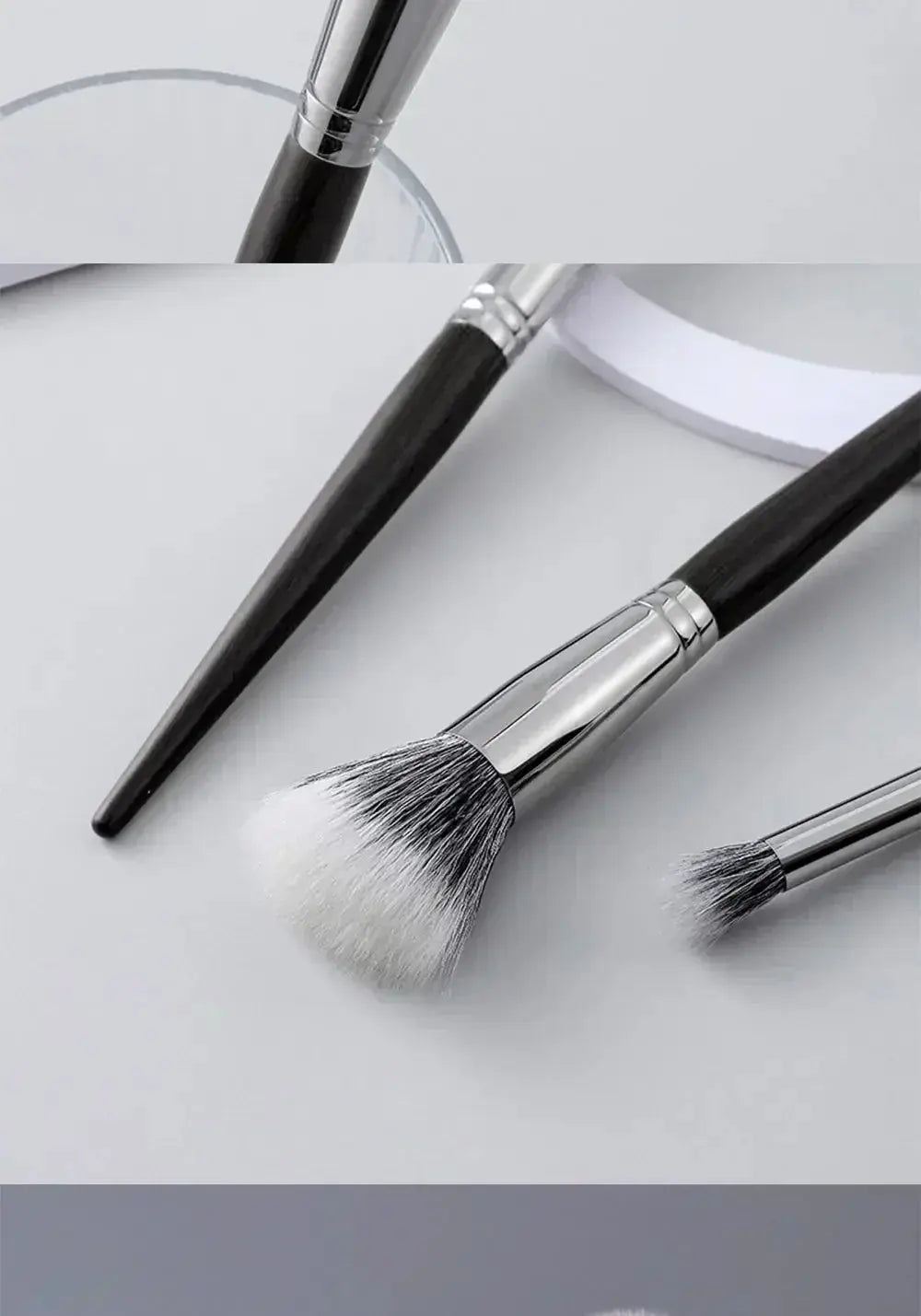 Pointillator brush Blush brush Pure wool flat head Cangzhou makeup brush Soft bristle wooden handle Beauty tool SASA Makeup Store