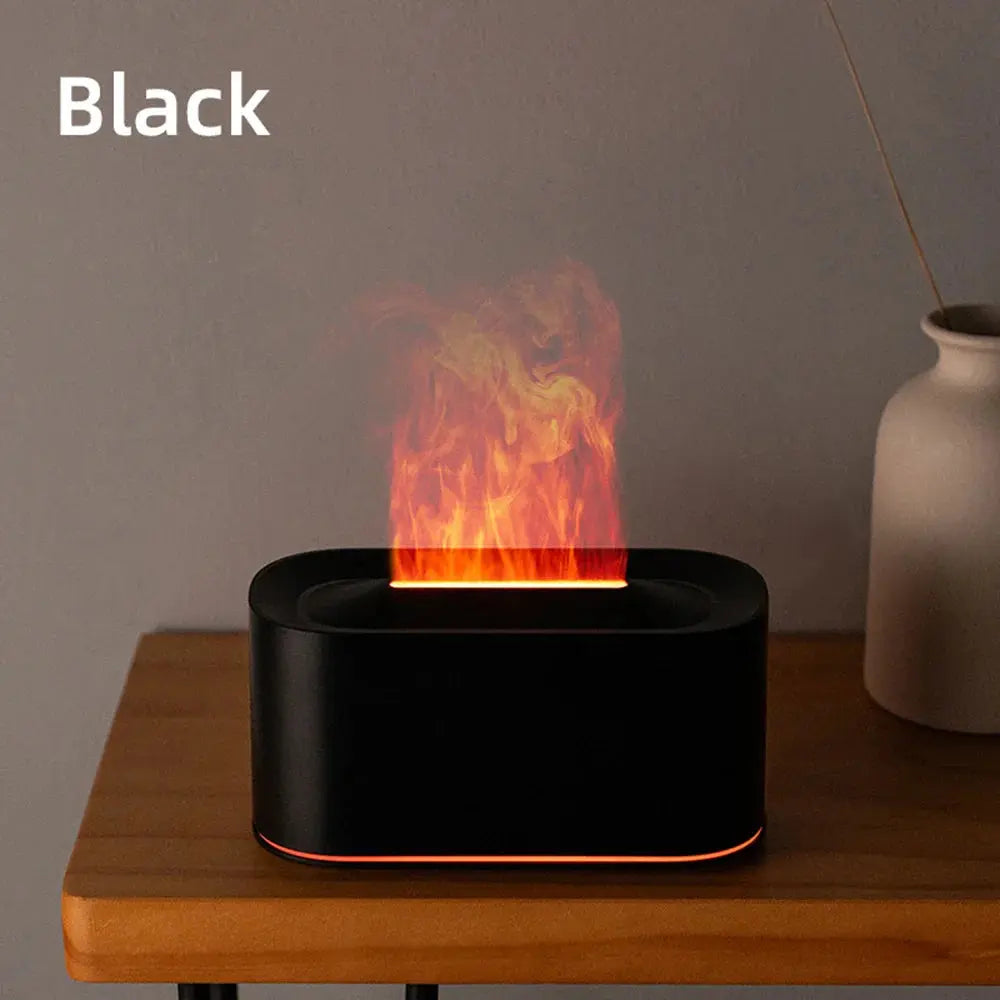 Aromatherapy Diffuser with Flame Effect, Essential Oil Diffuser and Cool Mist Humidifier, Silent Humidifier for Home and Bedroom To-Be-Better Store