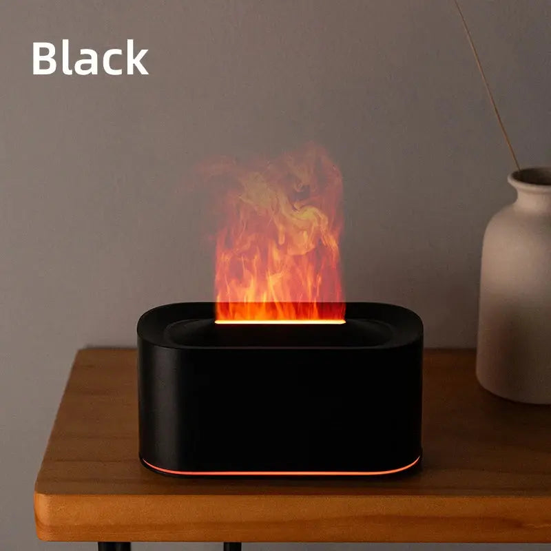 Aromatherapy Diffuser with Flame Effect, Essential Oil Diffuser and Cool Mist Humidifier, Silent Humidifier for Home and Bedroom To-Be-Better Store