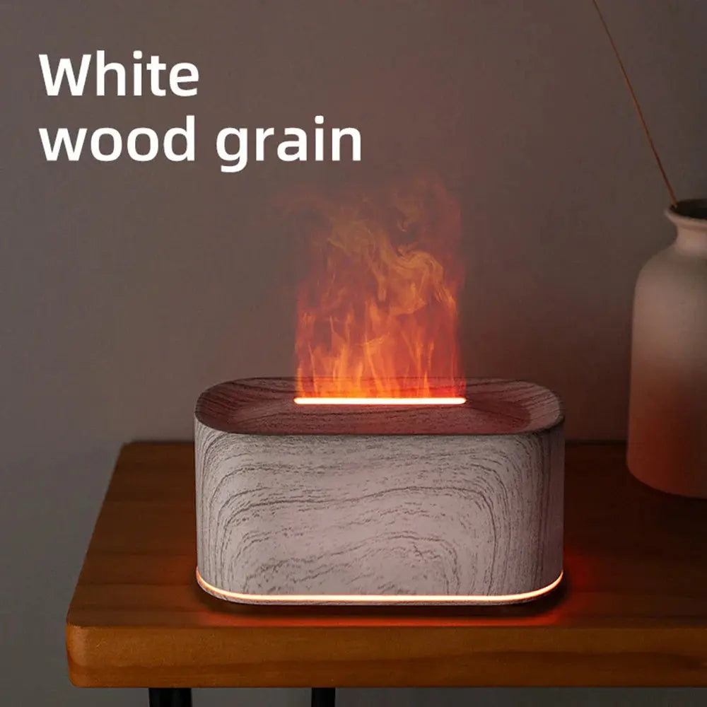 Aromatherapy Diffuser with Flame Effect, Essential Oil Diffuser and Cool Mist Humidifier, Silent Humidifier for Home and Bedroom To-Be-Better Store