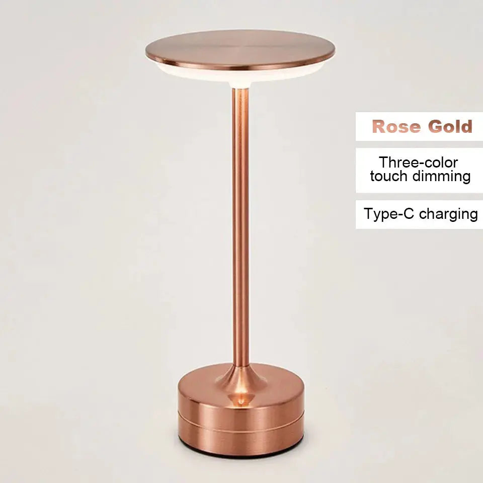 Touch LED Table Lamp – USB Rechargeable Portable Night Light for Bedroom, Hotel, Reading Shop1105024050 Store