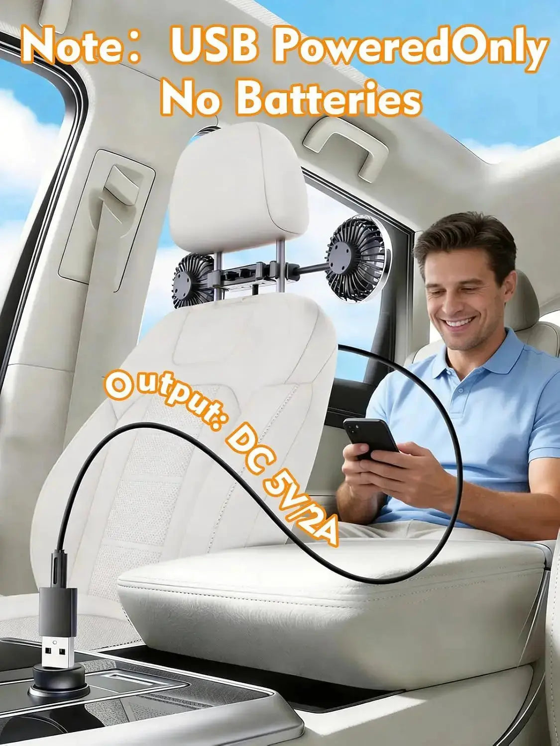 🚗💨 360° Dual USB Car Fan – Cool Every Seat Ebay Products 1688 Store Store