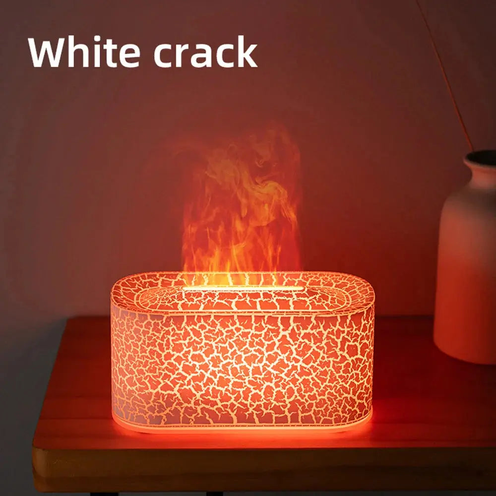 Aromatherapy Diffuser with Flame Effect, Essential Oil Diffuser and Cool Mist Humidifier, Silent Humidifier for Home and Bedroom To-Be-Better Store