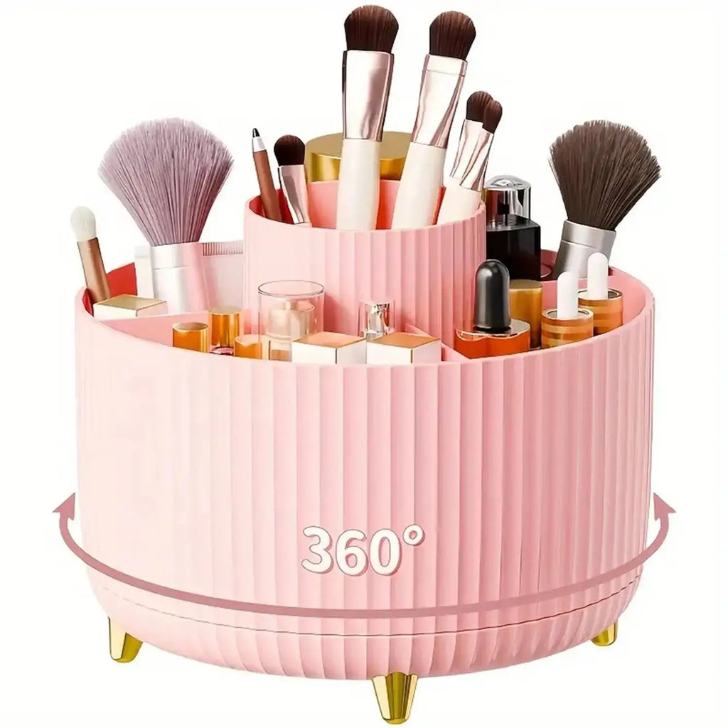 360° Rotating Makeup Organizer | Vanity & Desk Storage | Aesthetic Cosmetic Holder 123112233 Store