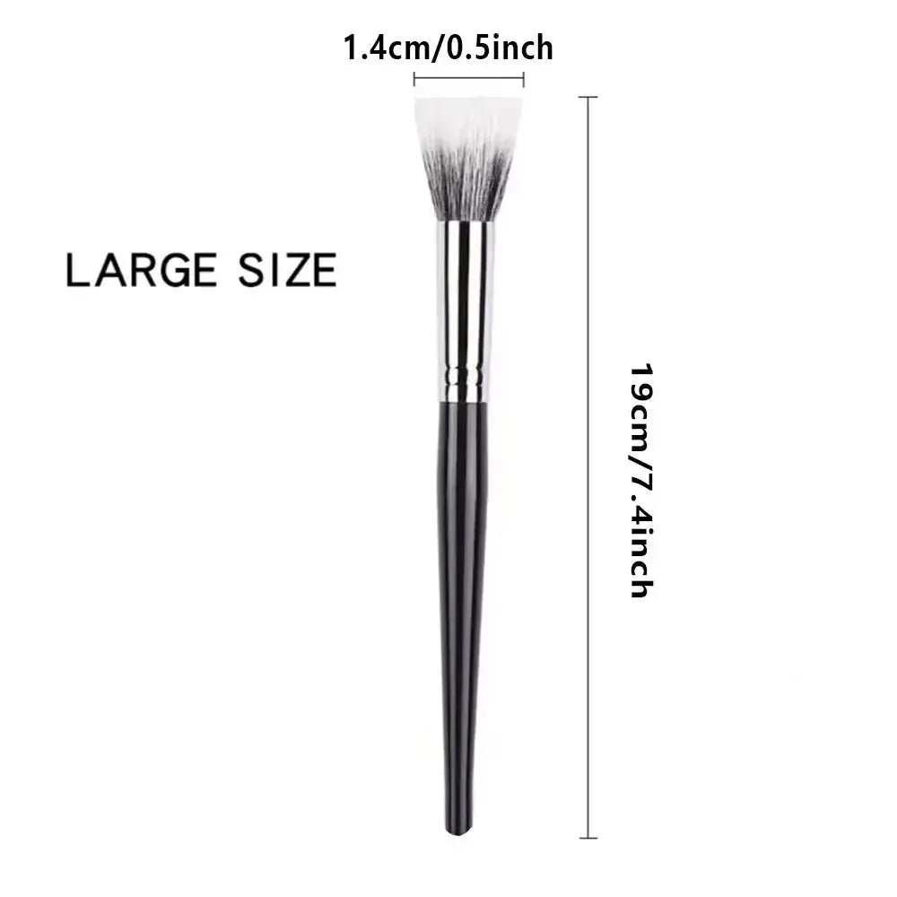 Pointillator brush Blush brush Pure wool flat head Cangzhou makeup brush Soft bristle wooden handle Beauty tool SASA Makeup Store