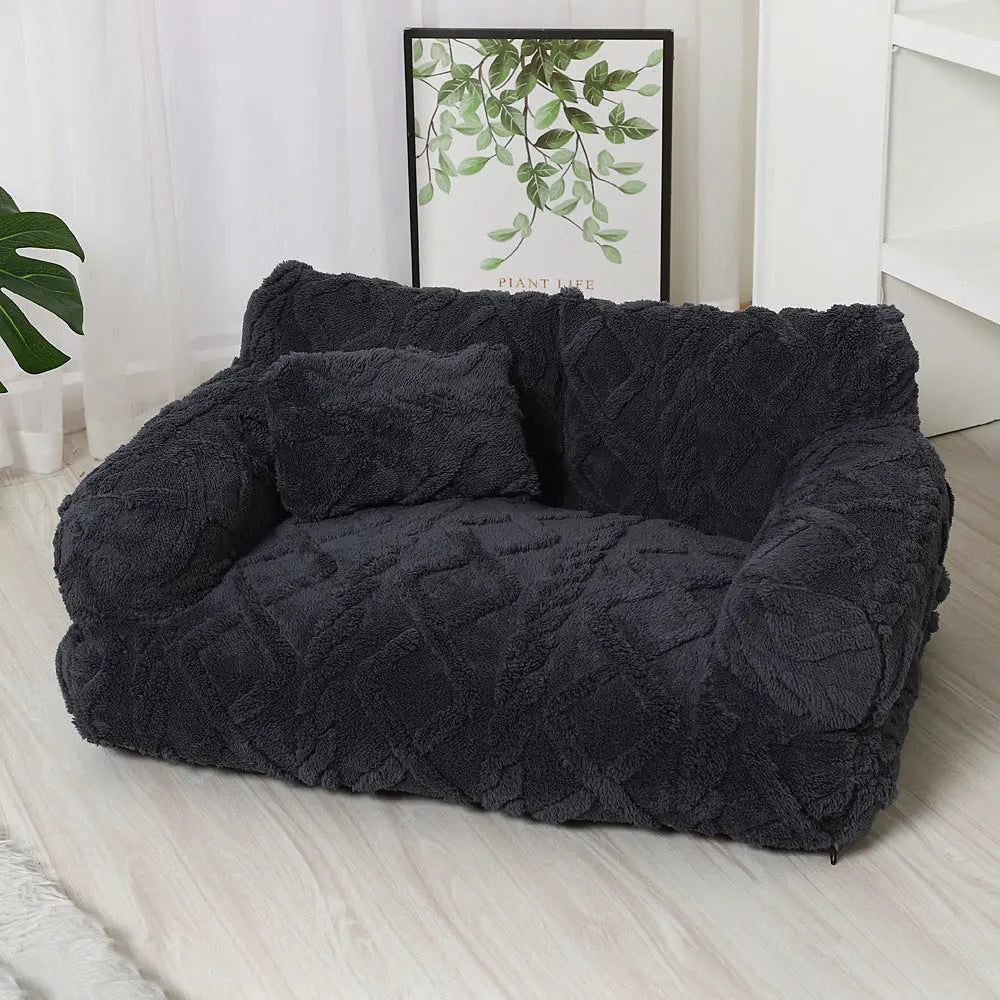 PawRelax™ Plush Bed 🐾 — Soft, Secure & Anxiety-Reducing CJDropshipping