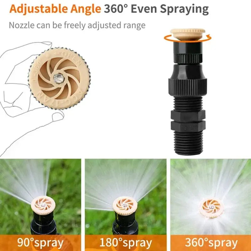🏡BUY 1 GET 1 FREE✨360° Rotation Auto Irrigation System Garden Lawn Sprinkler Patio Kiivora