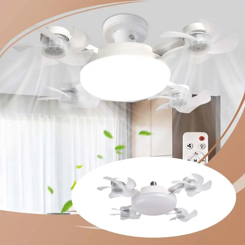 💡 50% DE RÉDUCTION – Ventilateur de Plafond avec Lumière LED – Pales Pliables, Télécommande, 3 Températures – Design Moderne & Économie d’Énergie 🌀 Kiivora