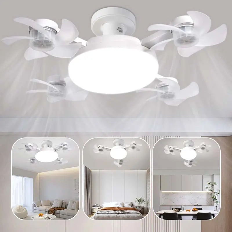 💡 50% DE RÉDUCTION – Ventilateur de Plafond avec Lumière LED – Pales Pliables, Télécommande, 3 Températures – Design Moderne & Économie d’Énergie 🌀 Kiivora